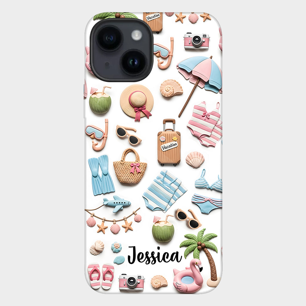 Beach Lovin' Girl - Personalized Sea Lover Full Print Phone Case
