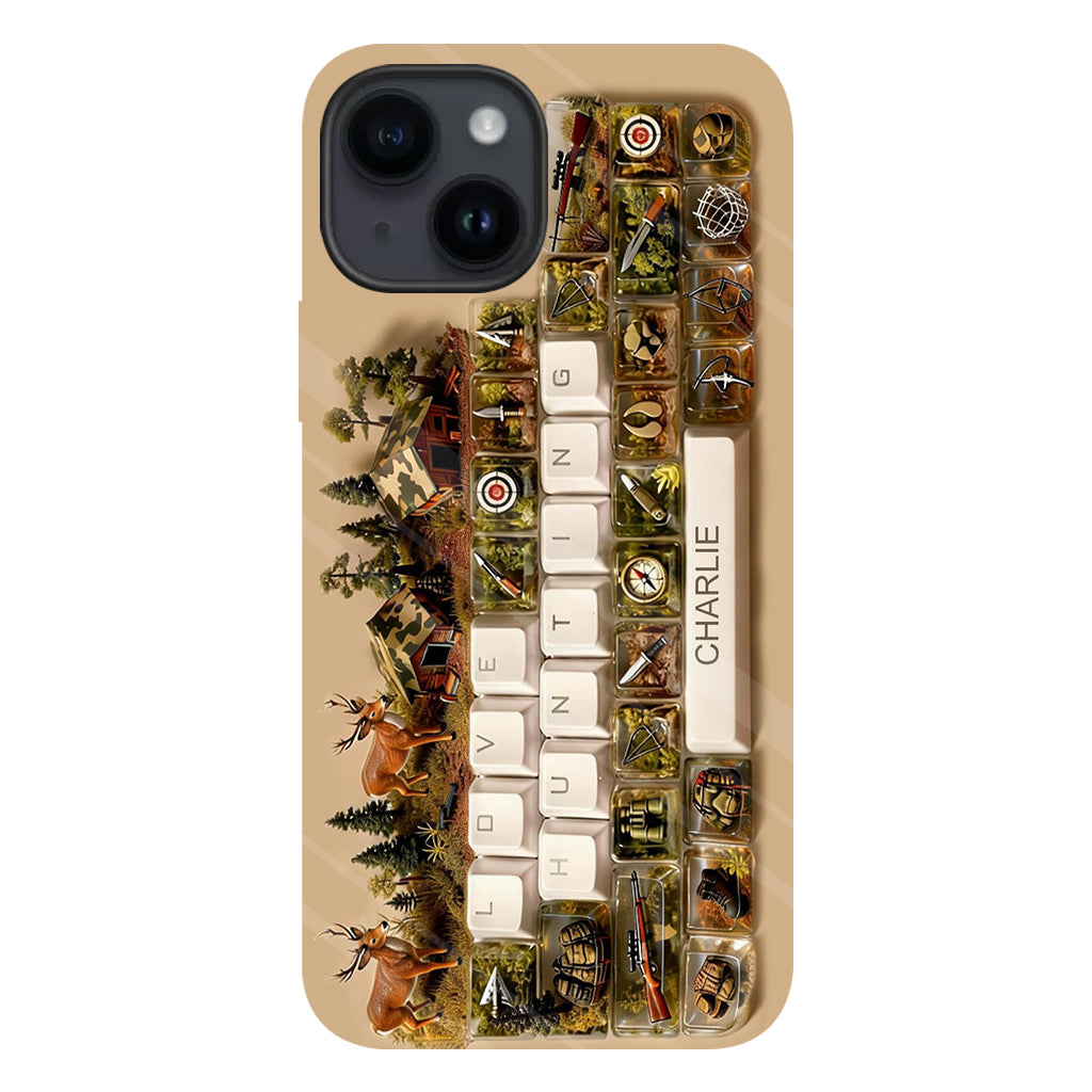 Cadeau Chasse - Coque de téléphone personnalisée avec motif chasse intégral