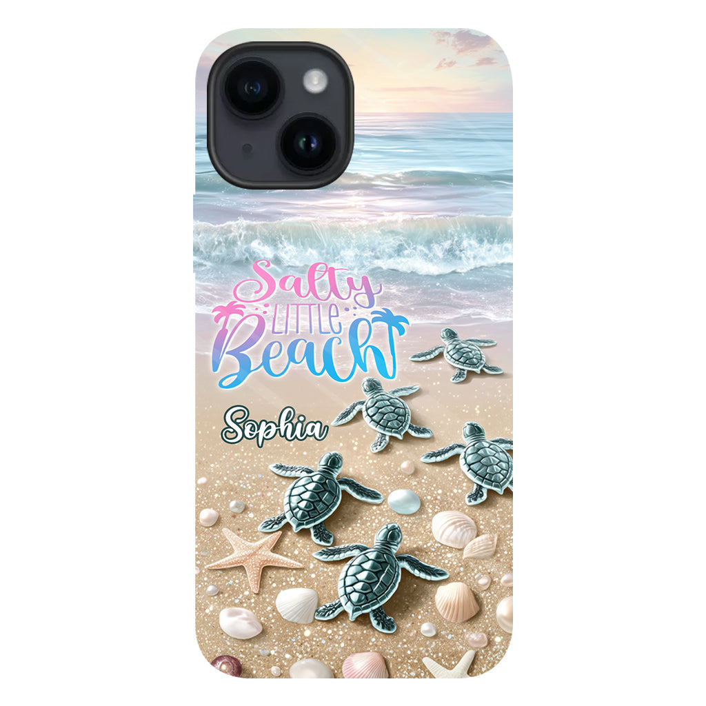 Salty Lil Beach - Coque de téléphone personnalisée pour amoureux de la mer avec impression intégrale