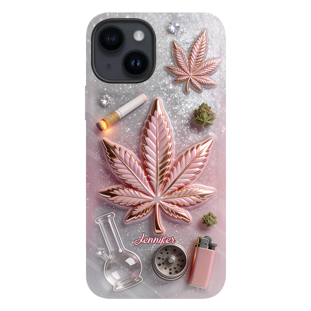 Coque de téléphone Magic Leaf - Motif cannabis personnalisé