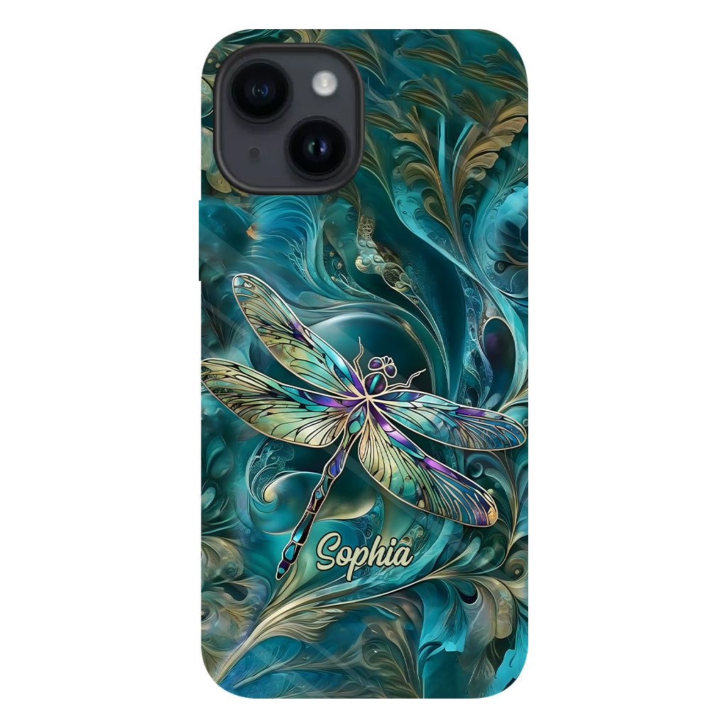 Magnifique libellule - Coque de téléphone personnalisée avec motif libellule intégral