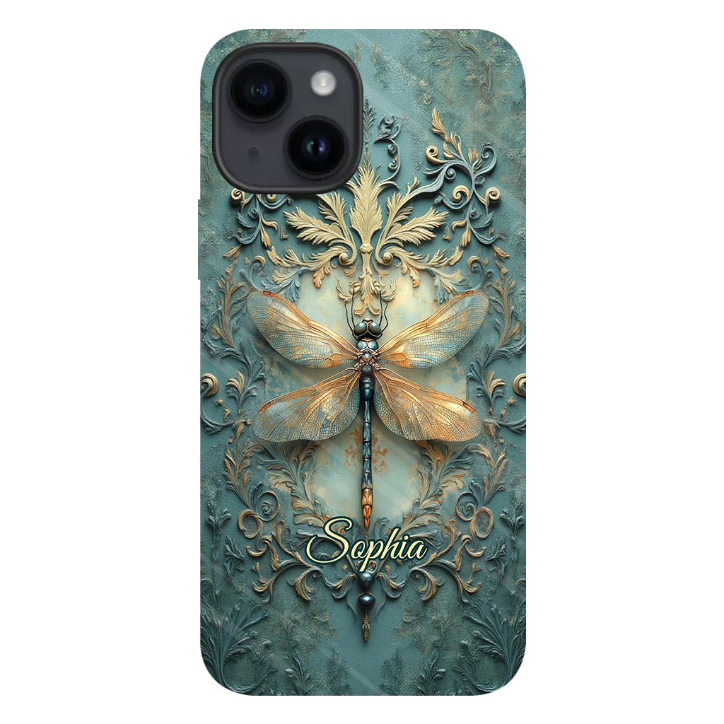 Stunning Dragonfly - Personalized Dragonfly Full Print Phone Case