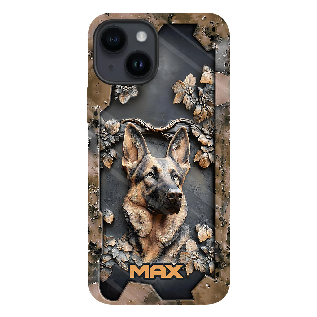 Strong German Shepherd - Personalized Dog Full Print Phone Case