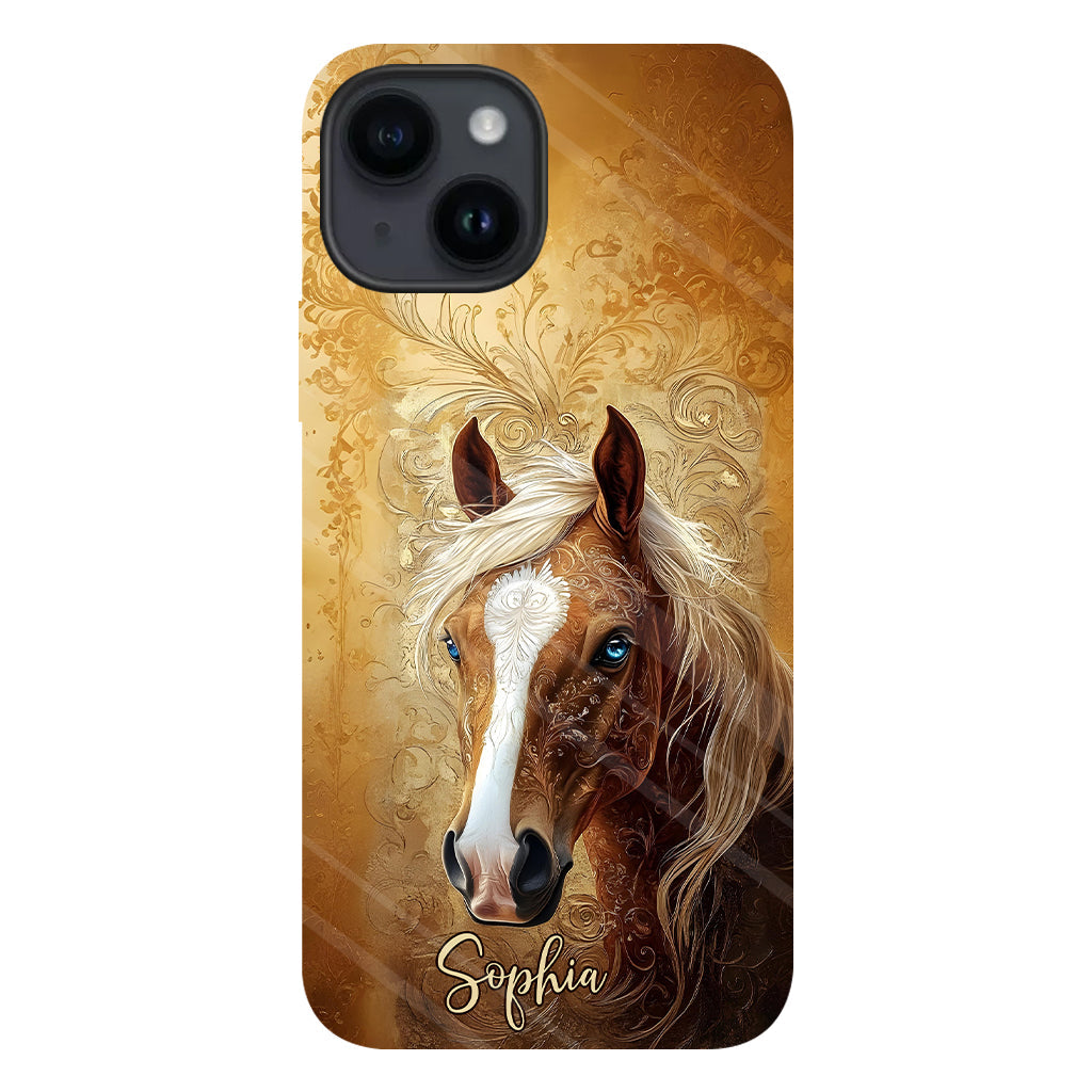 Love Horses - Personalized Horse Full Print Phone Case