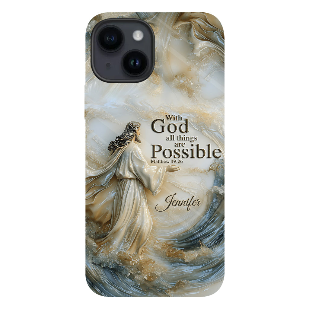 With God - Personalized Christian Full Print Phone Case