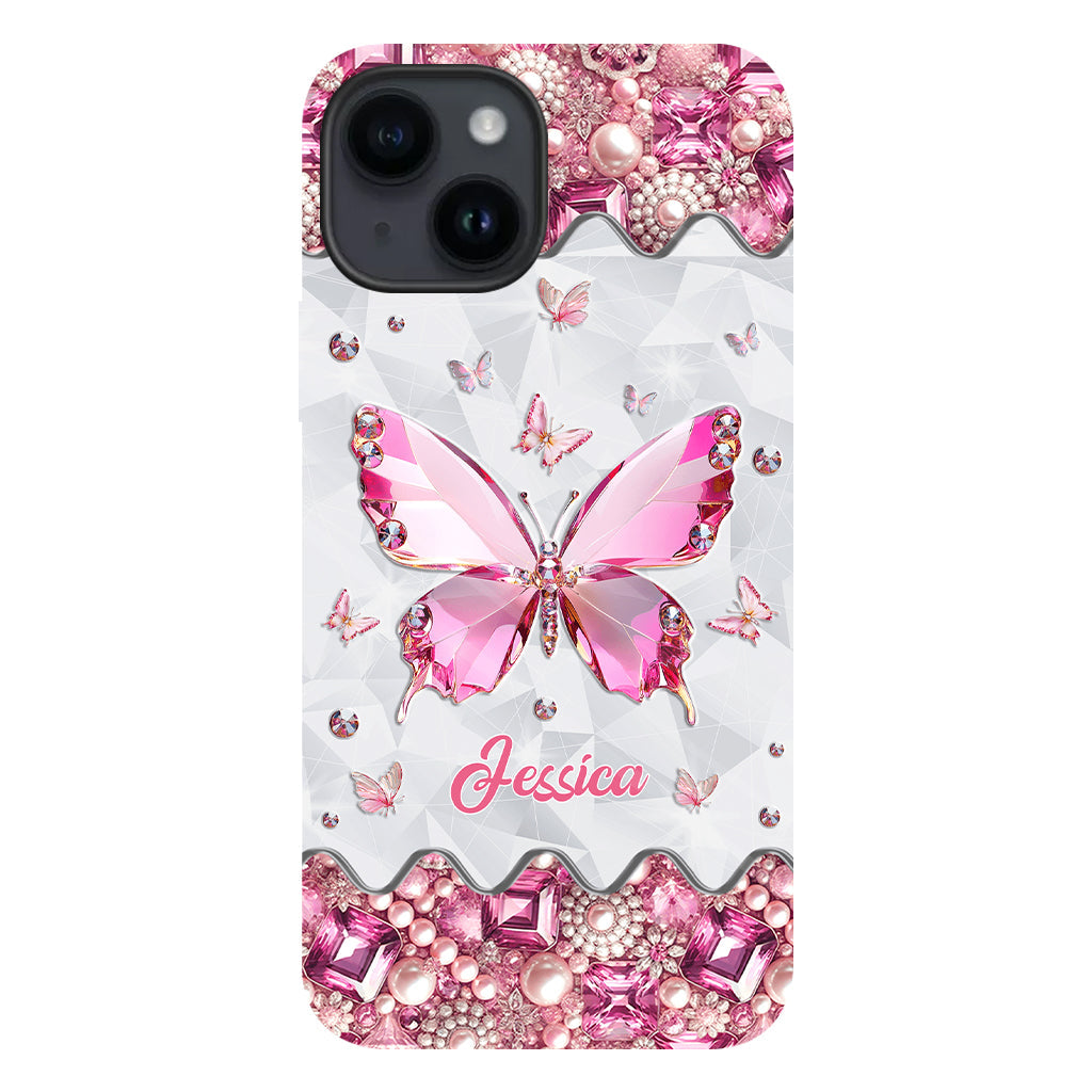 Love Butterfies - Coque de téléphone personnalisée avec imprimé papillon intégral