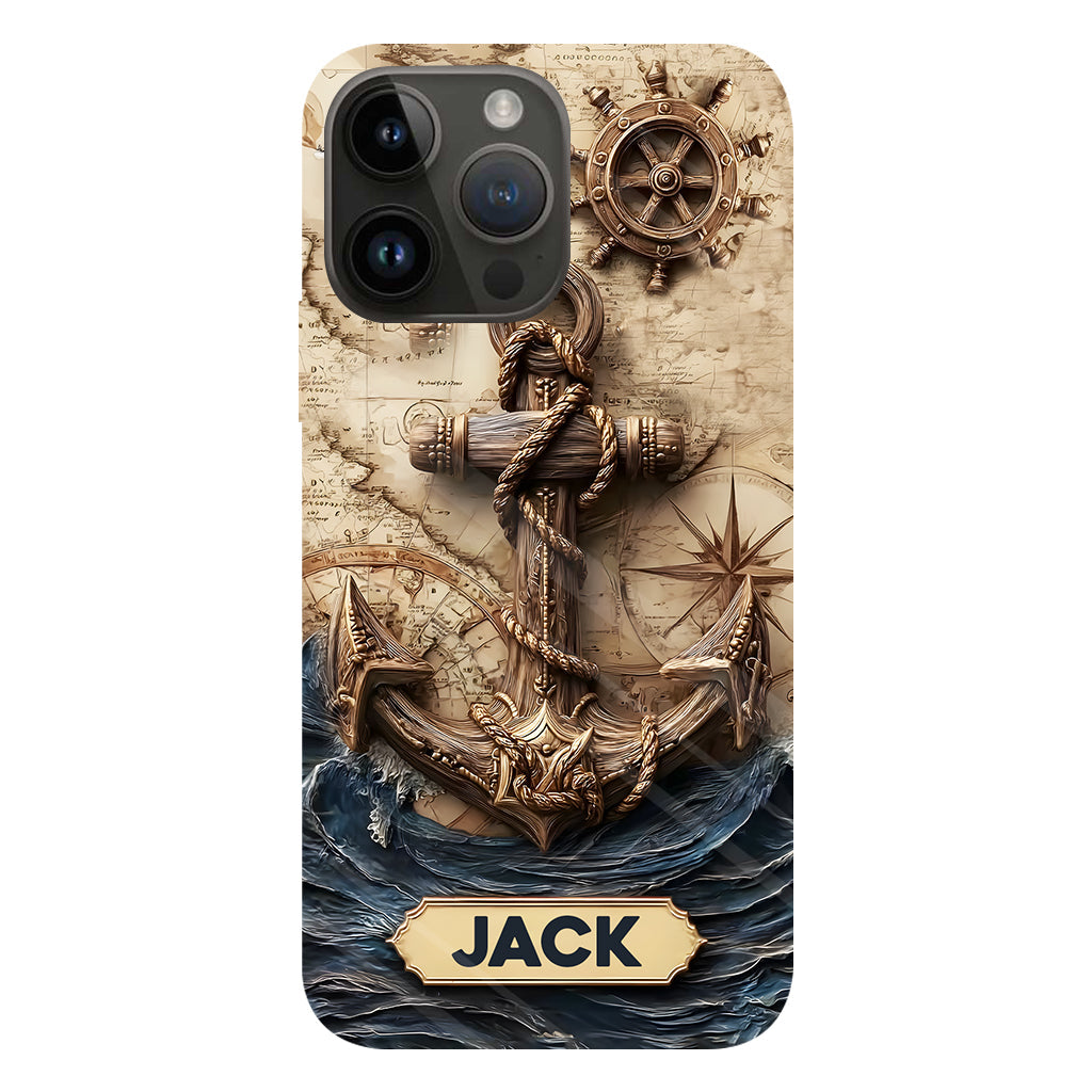 Fier marin - Coque de téléphone personnalisée avec impression intégrale sur le thème de la navigation