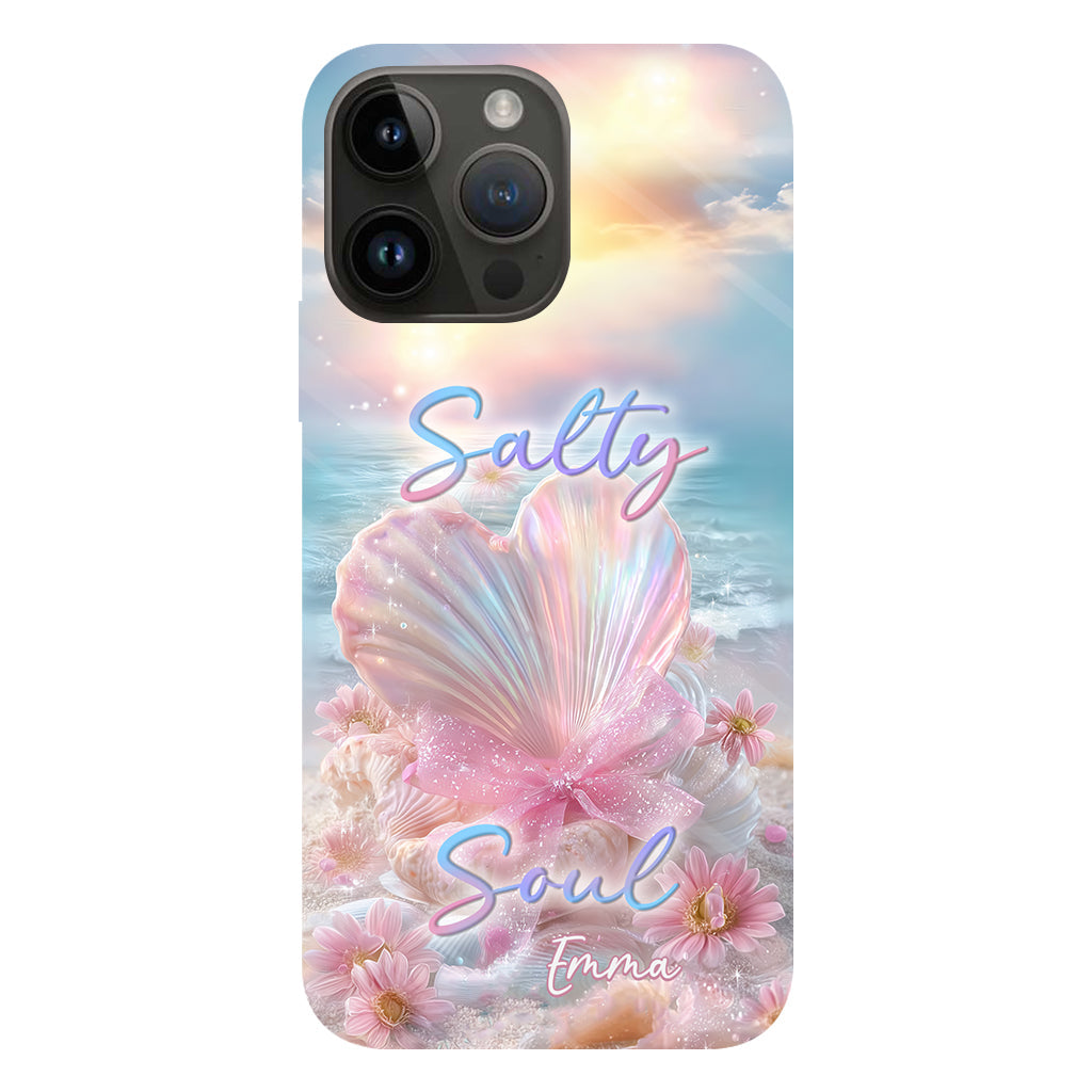 Salty Soul - Coque de téléphone personnalisée pour amoureux de la mer avec impression intégrale