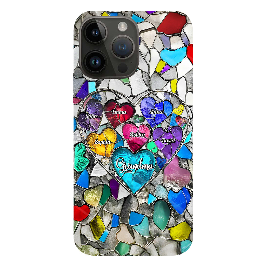 Grandma's Mom's Sweethearts - Personalized Grandma Full Print Phone Case