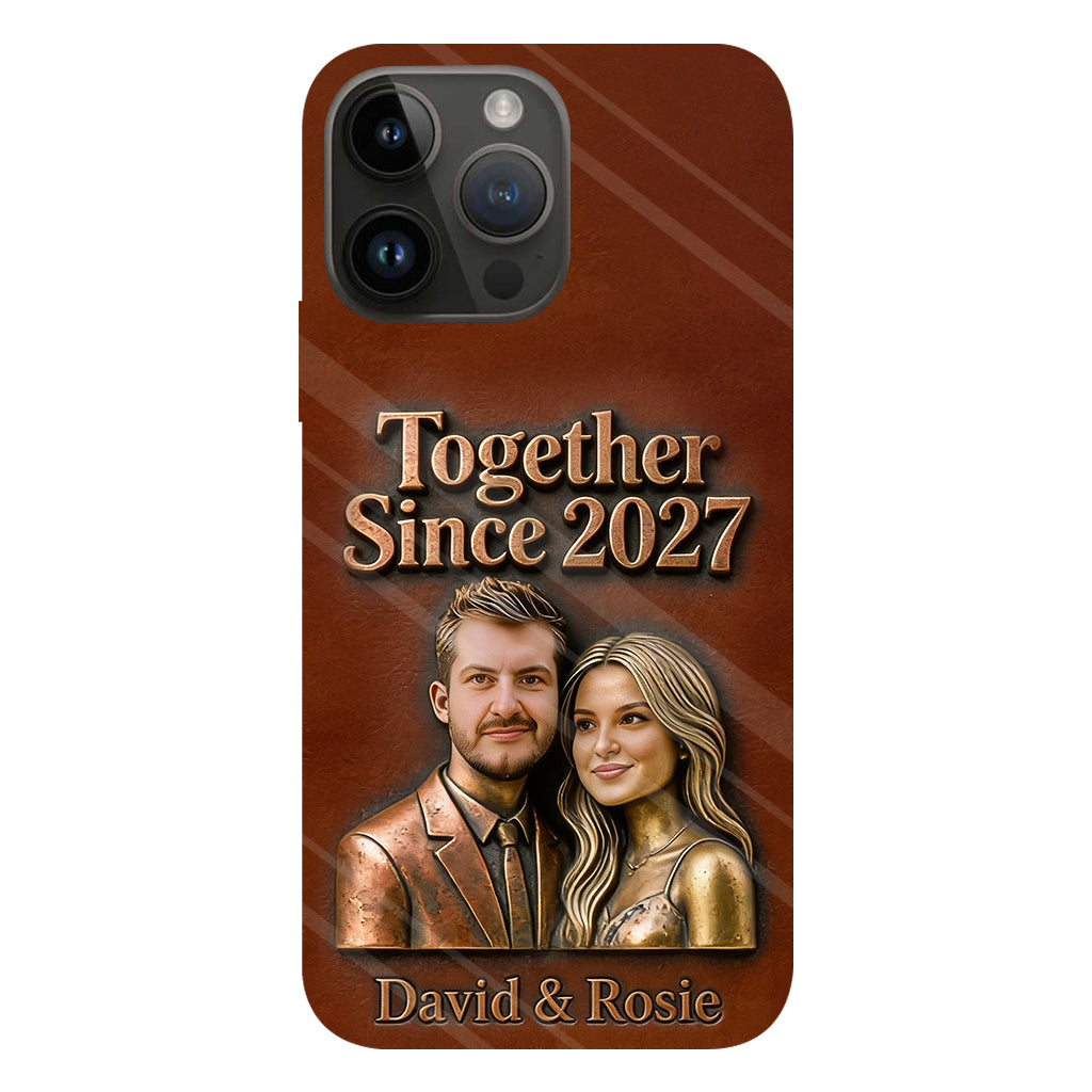 Ensemble depuis toujours - Coque de téléphone personnalisée avec photo pour couple - Impression intégrale
