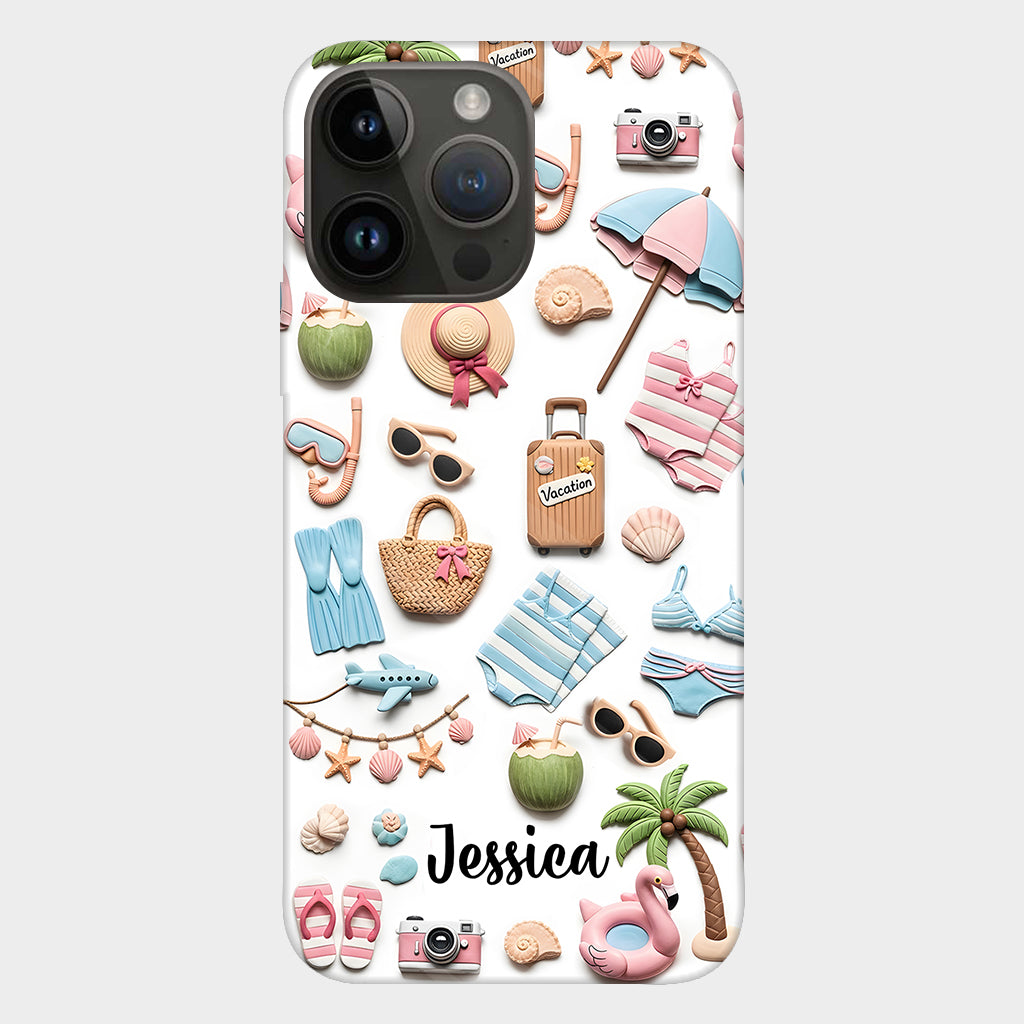 Beach Lovin' Girl - Personalized Sea Lover Full Print Phone Case