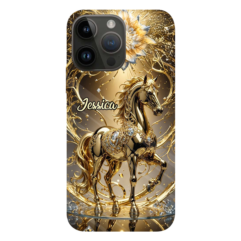 Coque de téléphone personnalisée avec motif cheval « Magnifique Cheval »