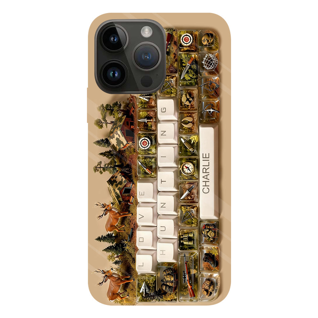 Cadeau Chasse - Coque de téléphone personnalisée avec motif chasse intégral
