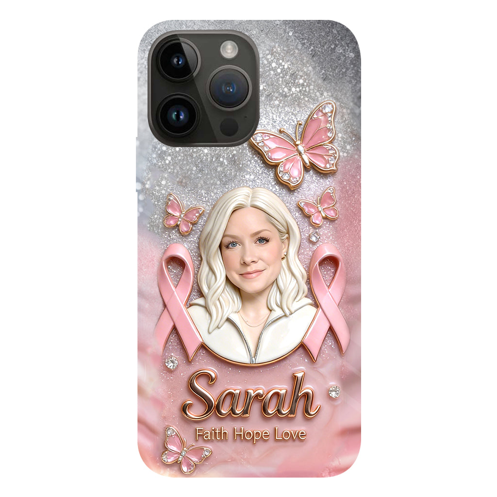 Custom Any Photo - Personalized Breast Cancer Awareness Full Print Phone Case