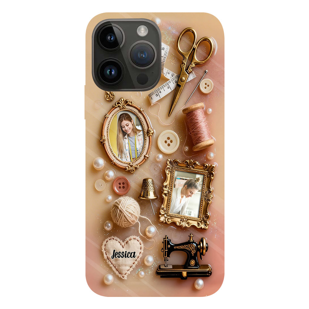 Coque de téléphone personnalisée « Couture » ​​avec imprimé intégral