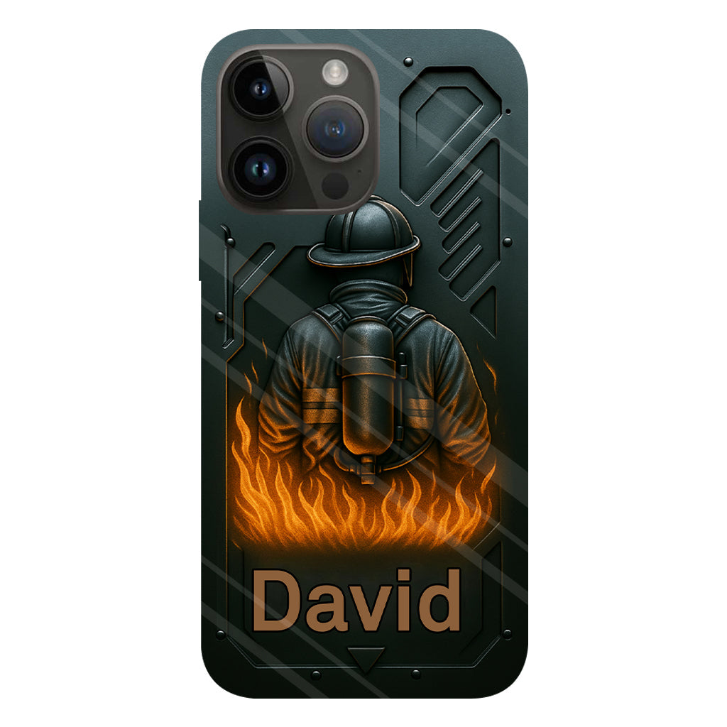 The Strone One - Personalized Firefighter Full Print Phone Case
