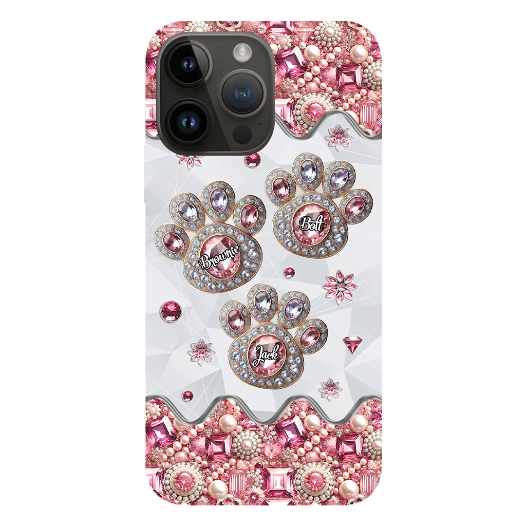 La vie est plus belle avec mes chiens - Coque de téléphone personnalisée avec impression intégrale de chien