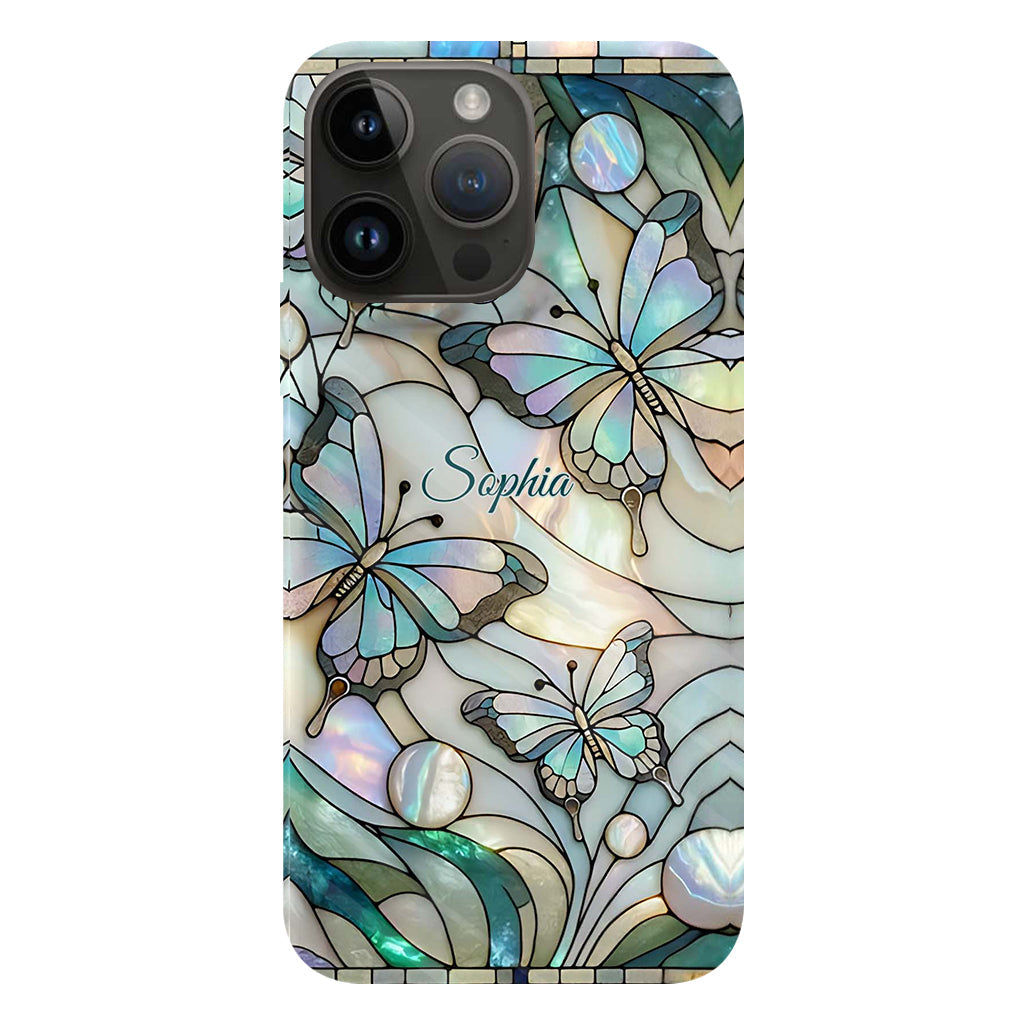 Coque de téléphone personnalisée avec motif papillons « J’adore les papillons »