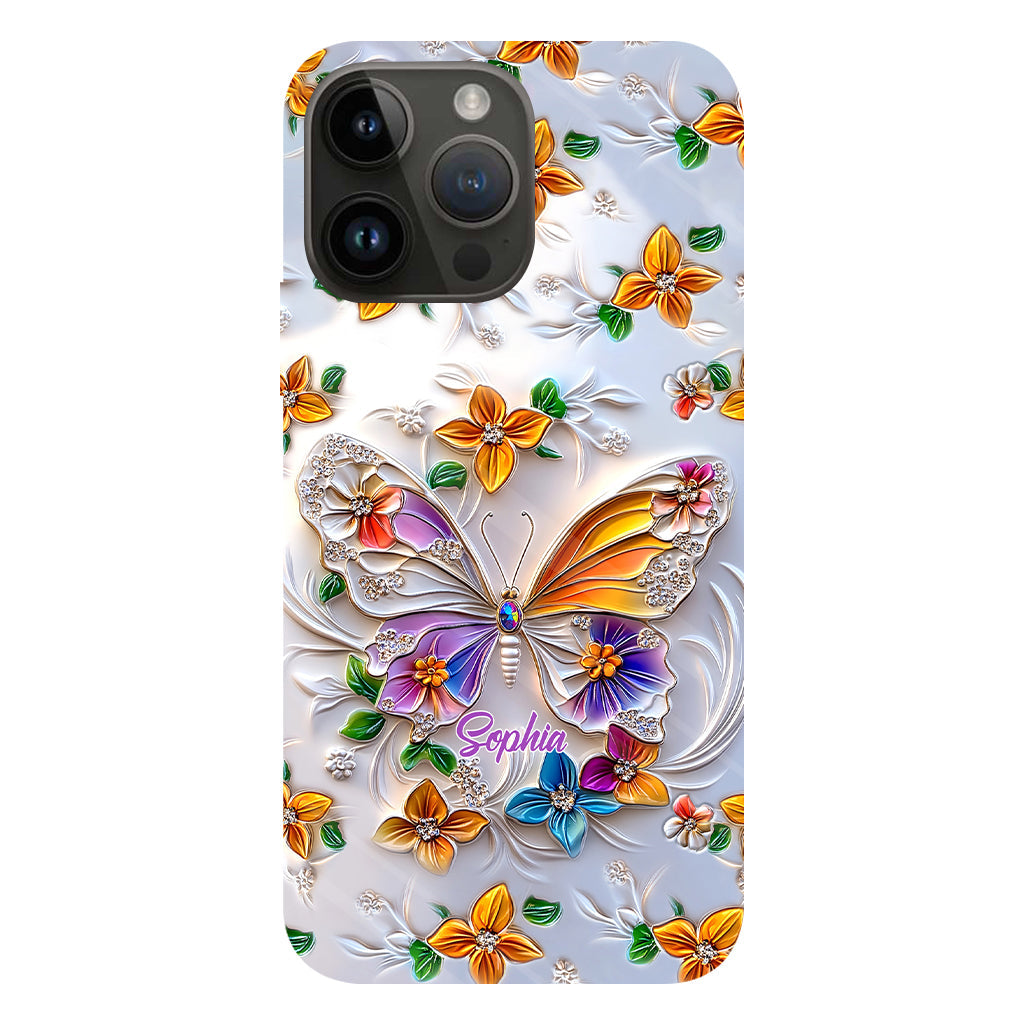 Stunning Butterfly Bee Dragonfly - Personalized Butterfly Full Print Phone Case