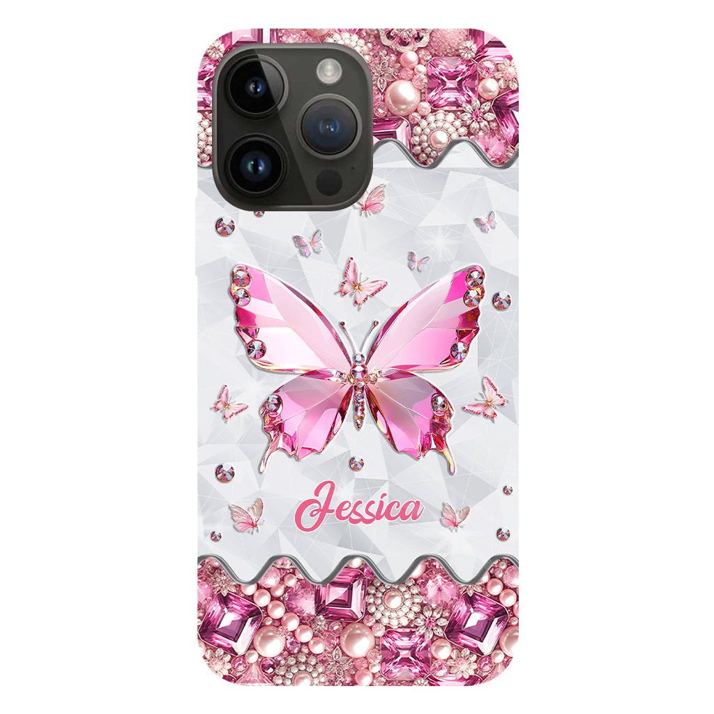 Love Butterfies - Coque de téléphone personnalisée avec imprimé papillon intégral