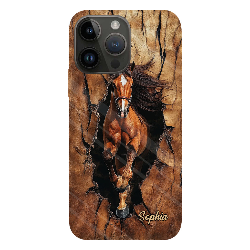 Horse Lovers - Personalized Horse Full Print Phone Case