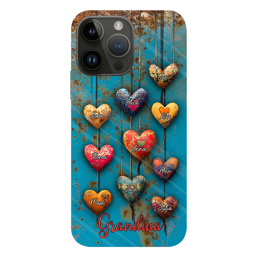 Grandma's Mom's Sweethearts - Personalized Grandma Full Print Phone Case