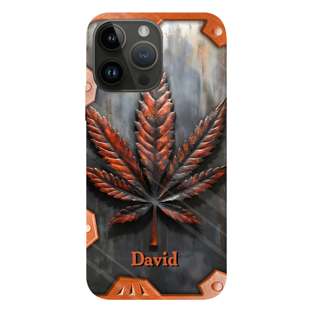 Stunning Leaf - Personalized Weed Full Print Phone Case