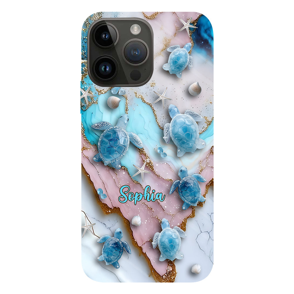 Love Turtles - Personalized Turtle Full Print Phone Case