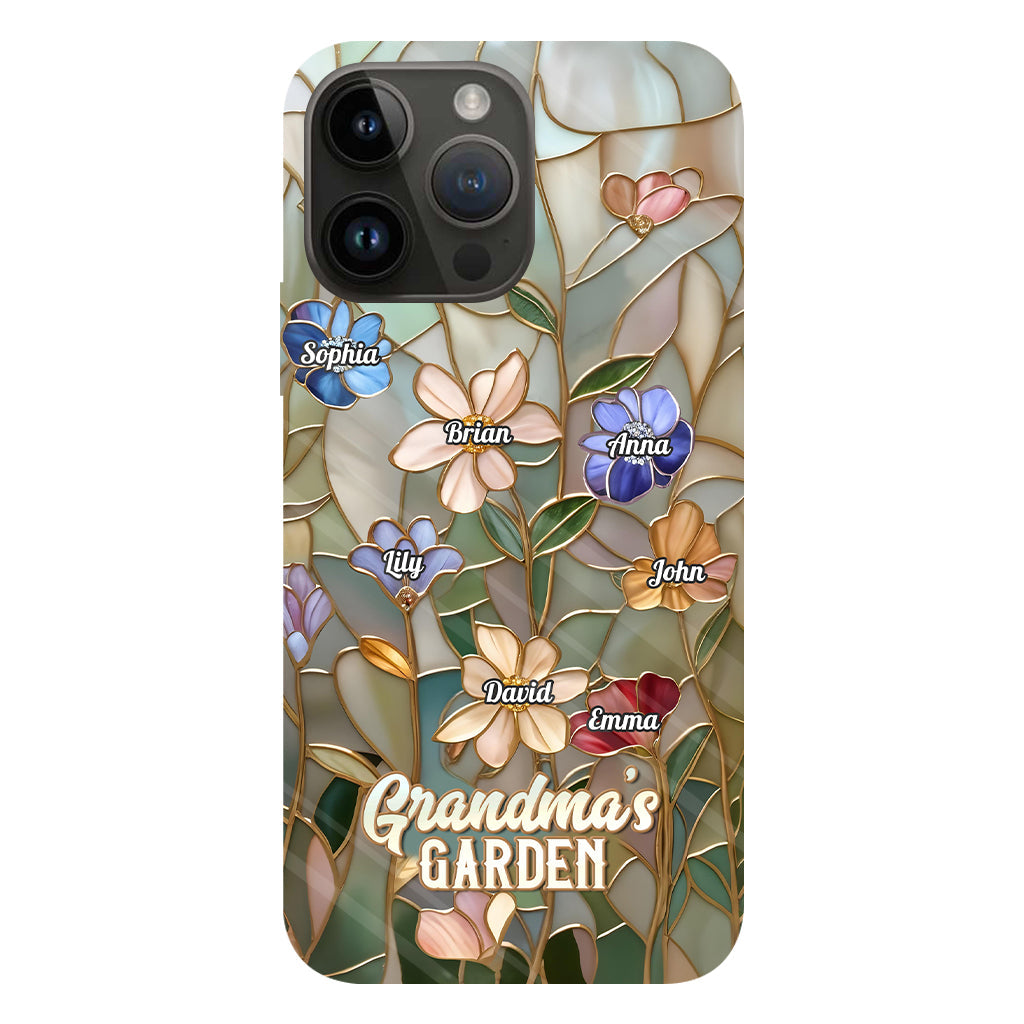Coque de téléphone personnalisée « Le jardin de grand-mère » avec impression intégrale
