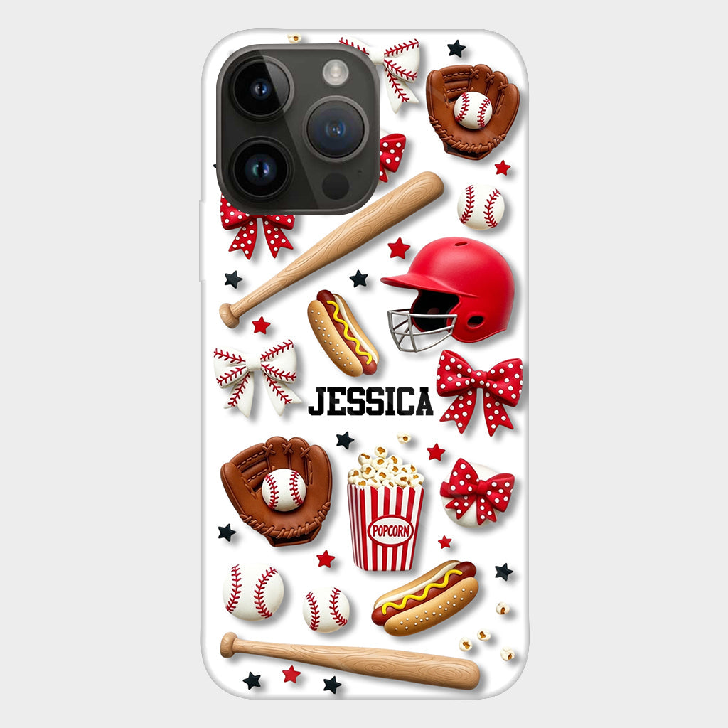 Love Baseball - Personalized Baseball Full Print Phone Case