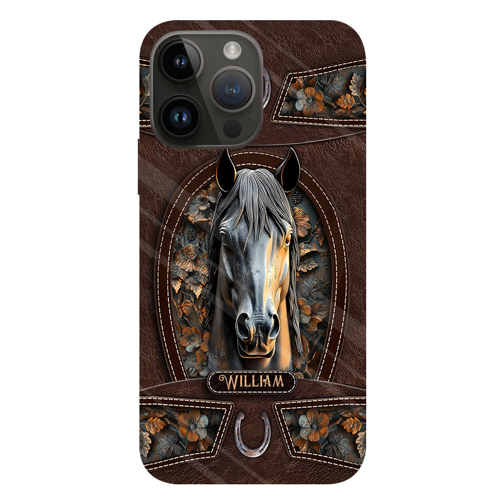 Love Horse - Personalized Horse Full Print Phone Case