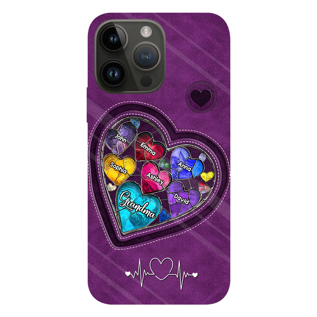 Les chéries de la maman de grand-mère - Coque de téléphone personnalisée avec impression intégrale « Grand-mère »