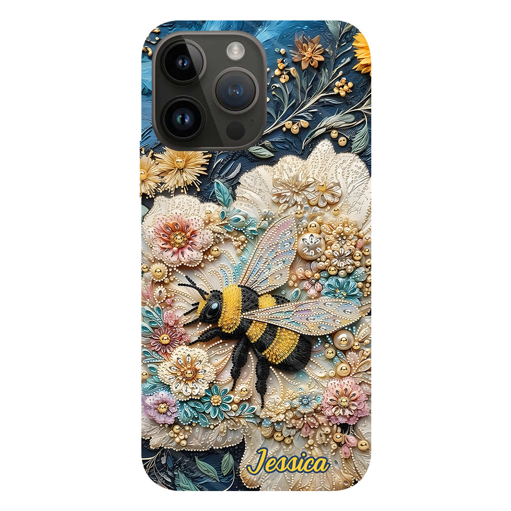 Soyez gentils - Coque de téléphone personnalisée avec motif abeille