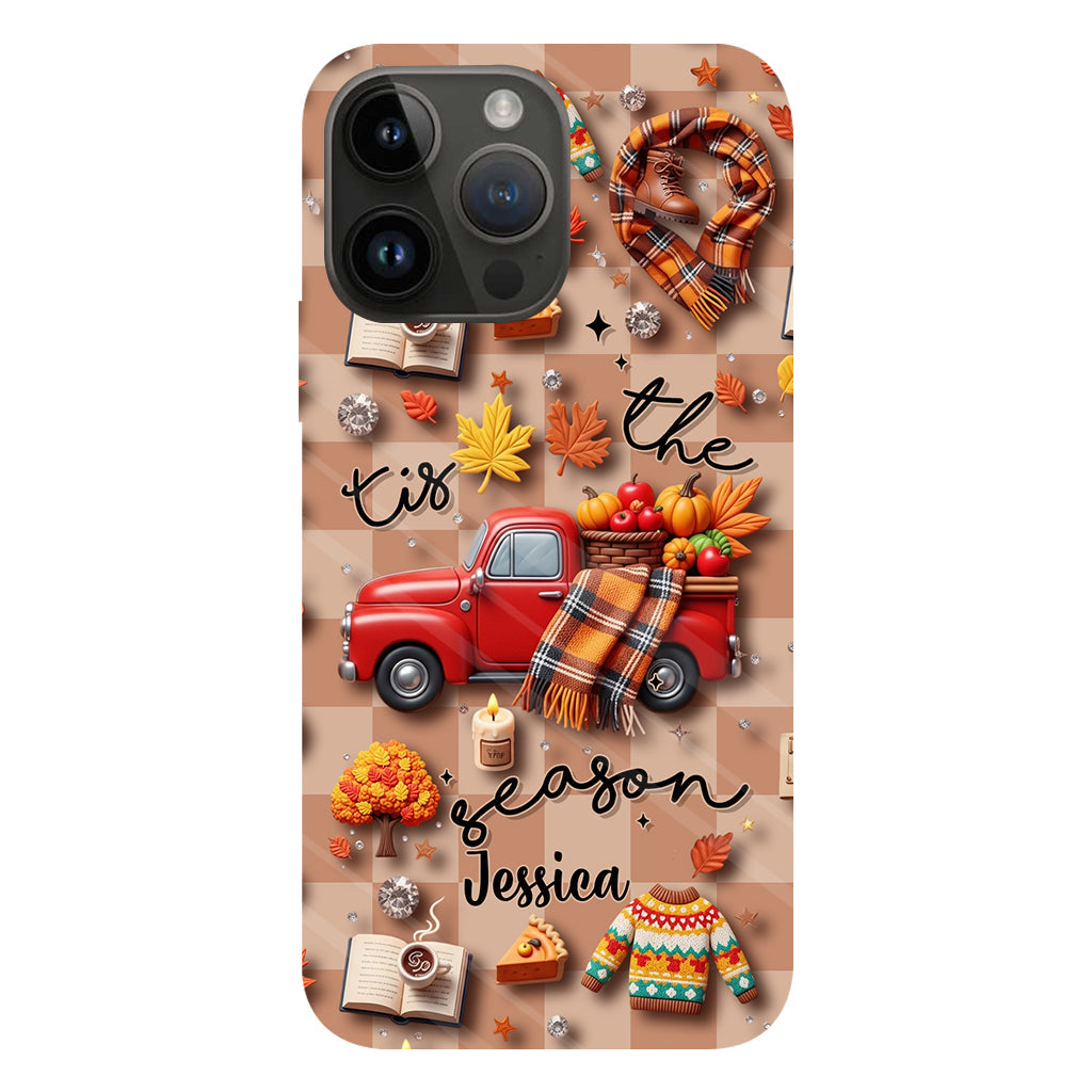 C'est la saison ! - Coque de téléphone personnalisée avec imprimé intégral automnal