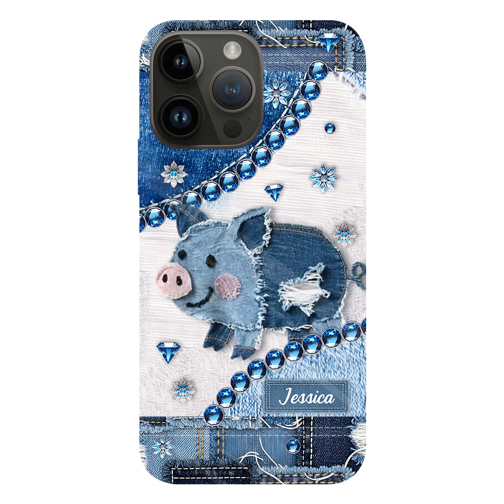 Coque de téléphone personnalisée pour amoureux des cochons - Cochon mignon - Impression intégrale