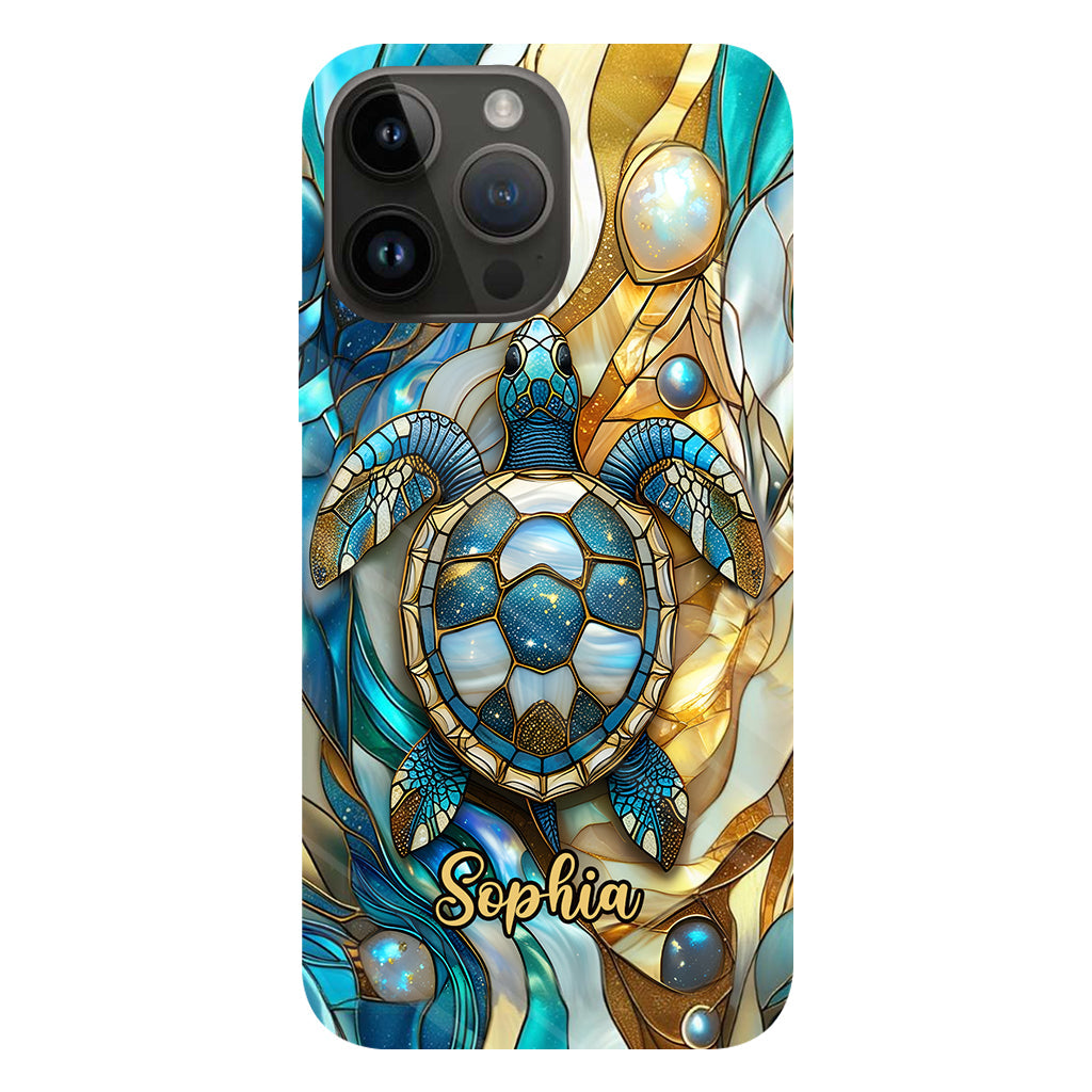 Artistic Turtle - Personalized Turtle Full Print Phone Case