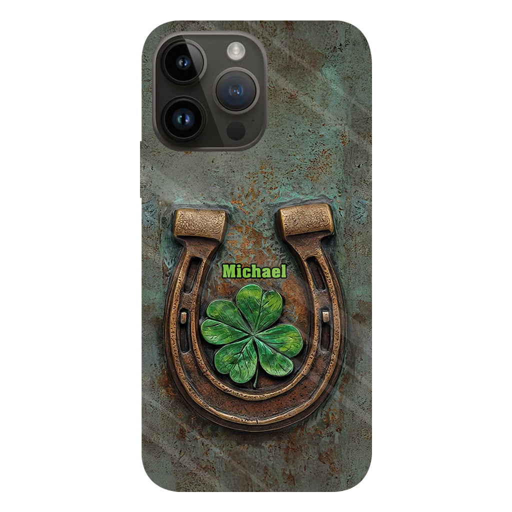 Vintage Irish Harp - Personalized Horse Full Print Phone Case