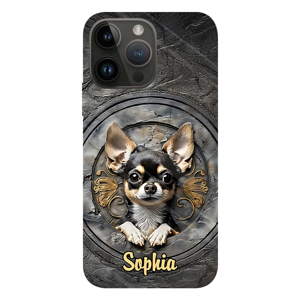 Adorable Chihuahua - Coque de téléphone personnalisée avec imprimé intégral