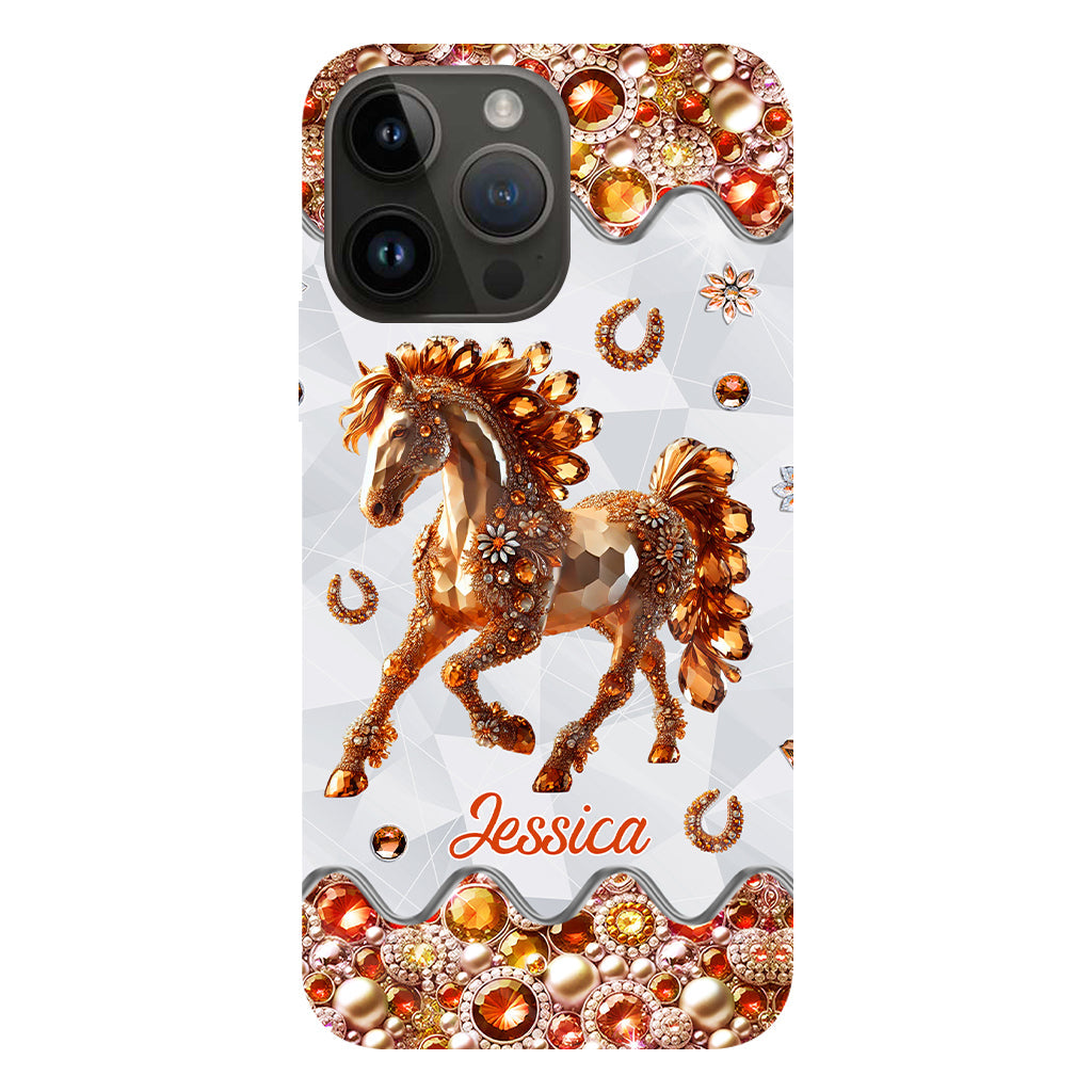 Just A Girl Who Loves Horses - Personalized Horse Full Print Phone Case