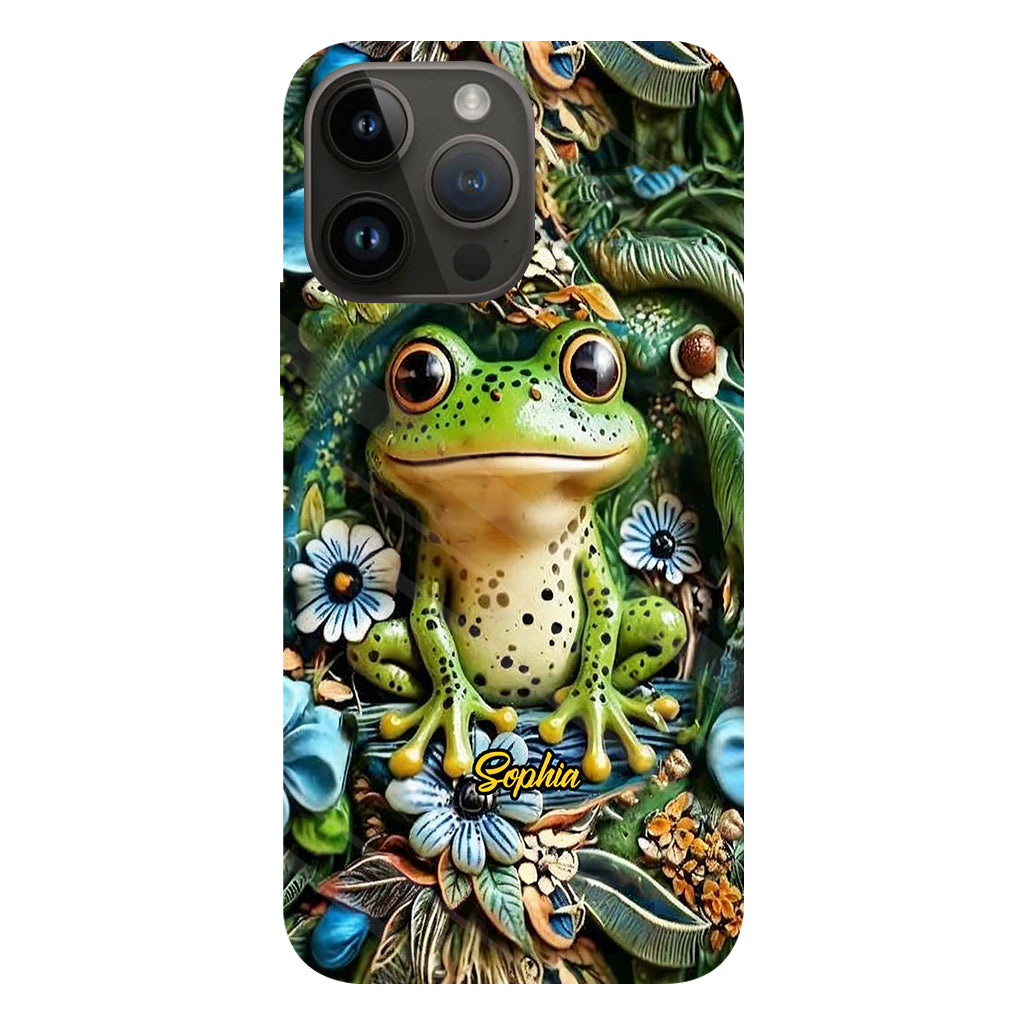 Coque de téléphone personnalisée « Grenouilles » - Motif grenouille intégral