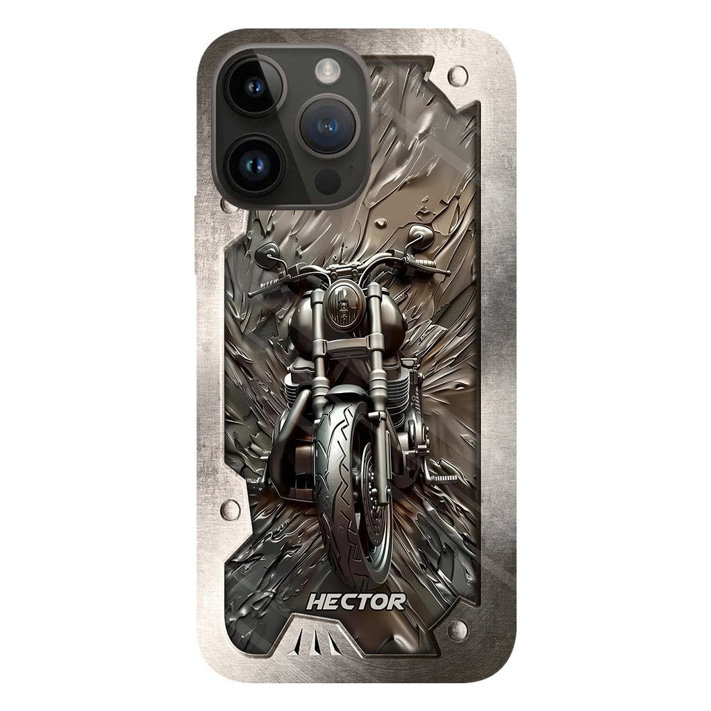 Vintage Motorcycle - Personalized Biker Full Print Phone Case