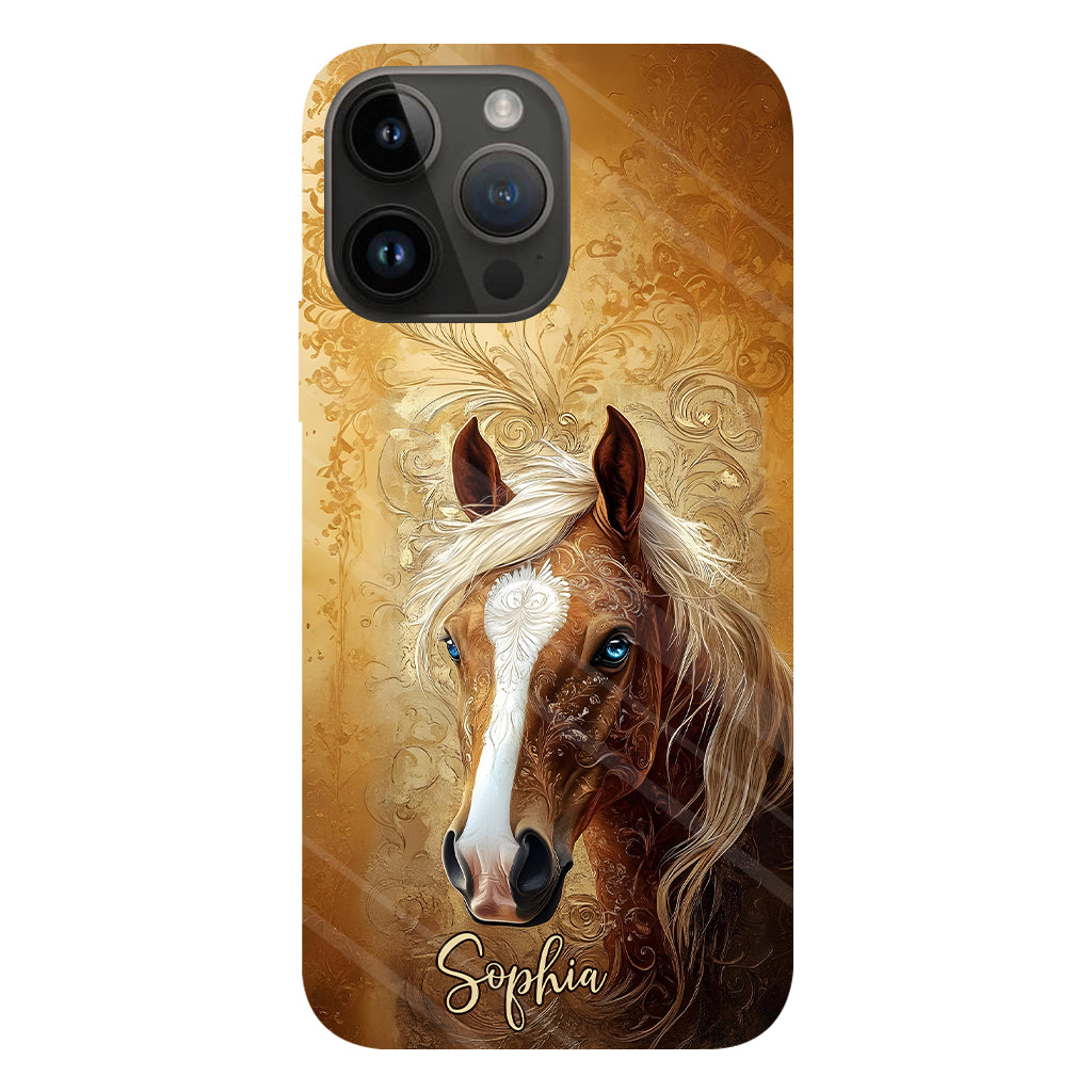 Love Horses - Personalized Horse Full Print Phone Case