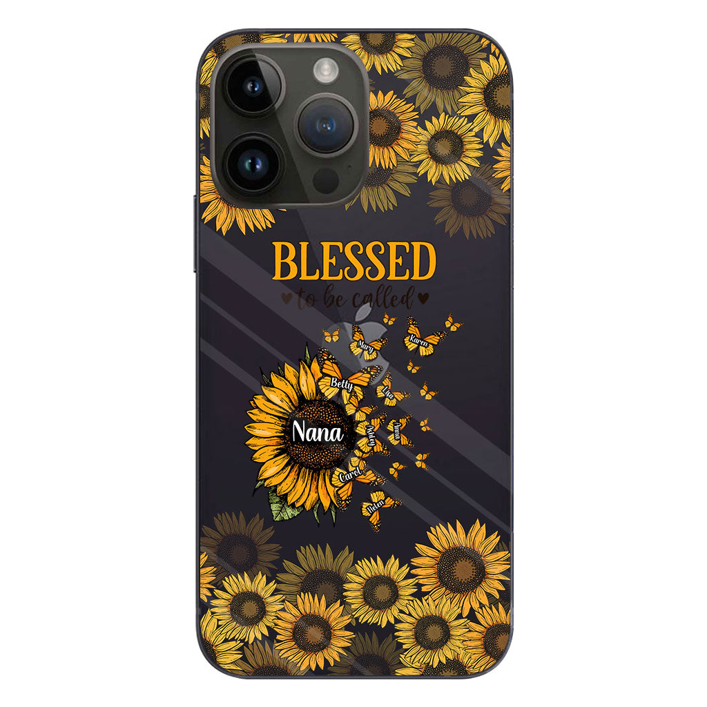 Magnifique tournesol - Cadeau pour grand-mère, maman - Coque de téléphone transparente personnalisée