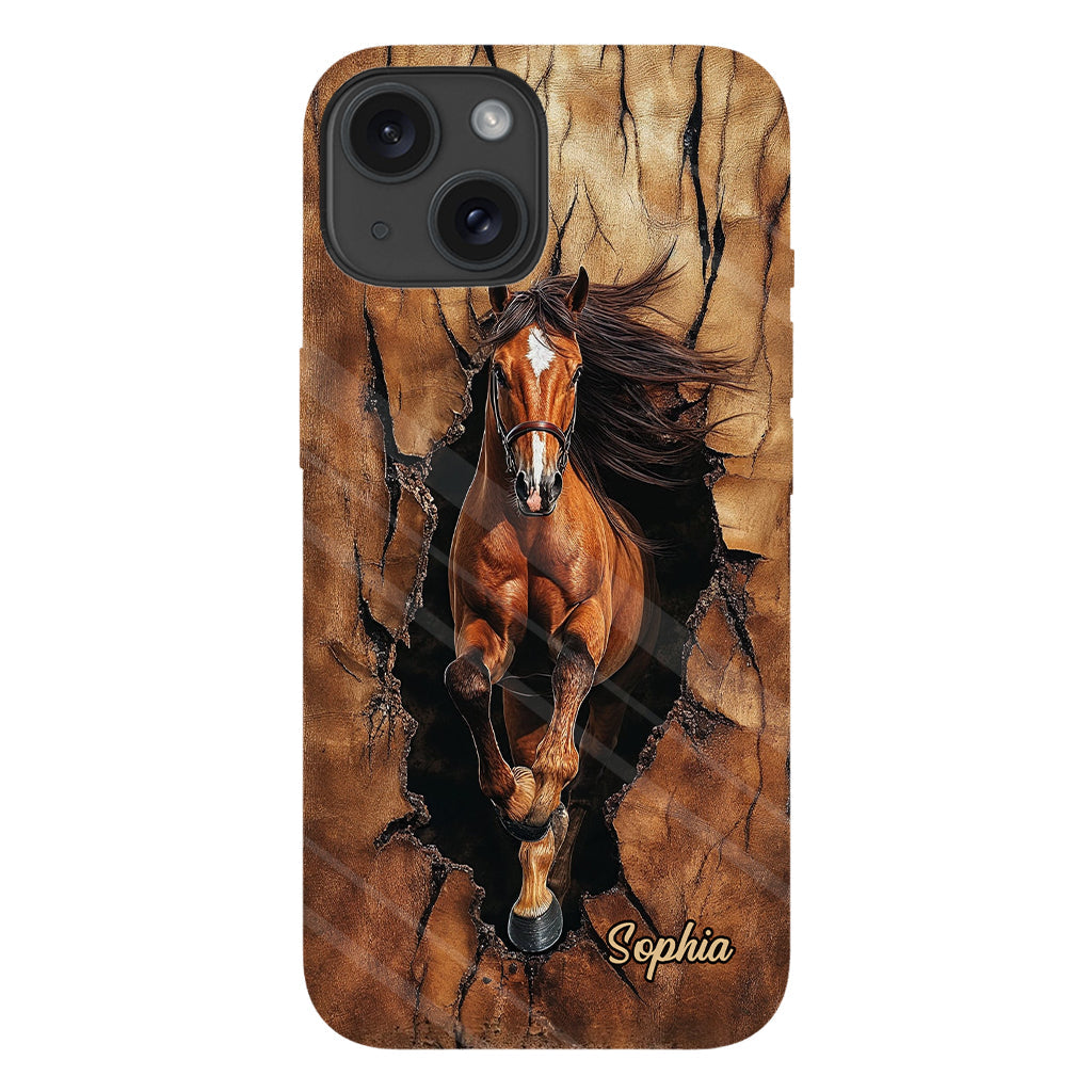 Horse Lovers - Personalized Horse Full Print Phone Case