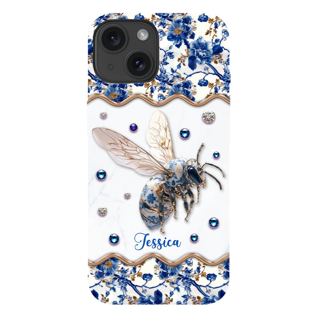 Bee Toile de Jouy - Personalized Bee Full Print Phone Case