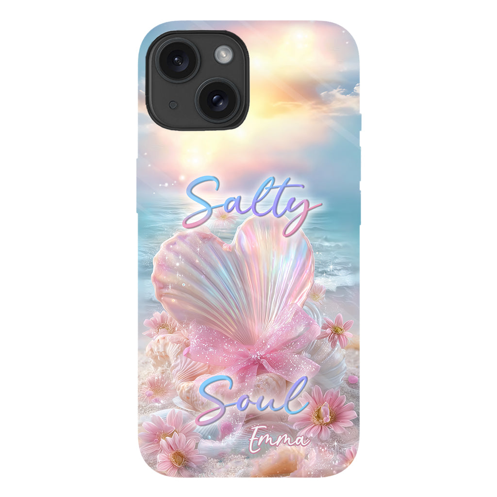 Salty Soul - Coque de téléphone personnalisée pour amoureux de la mer avec impression intégrale