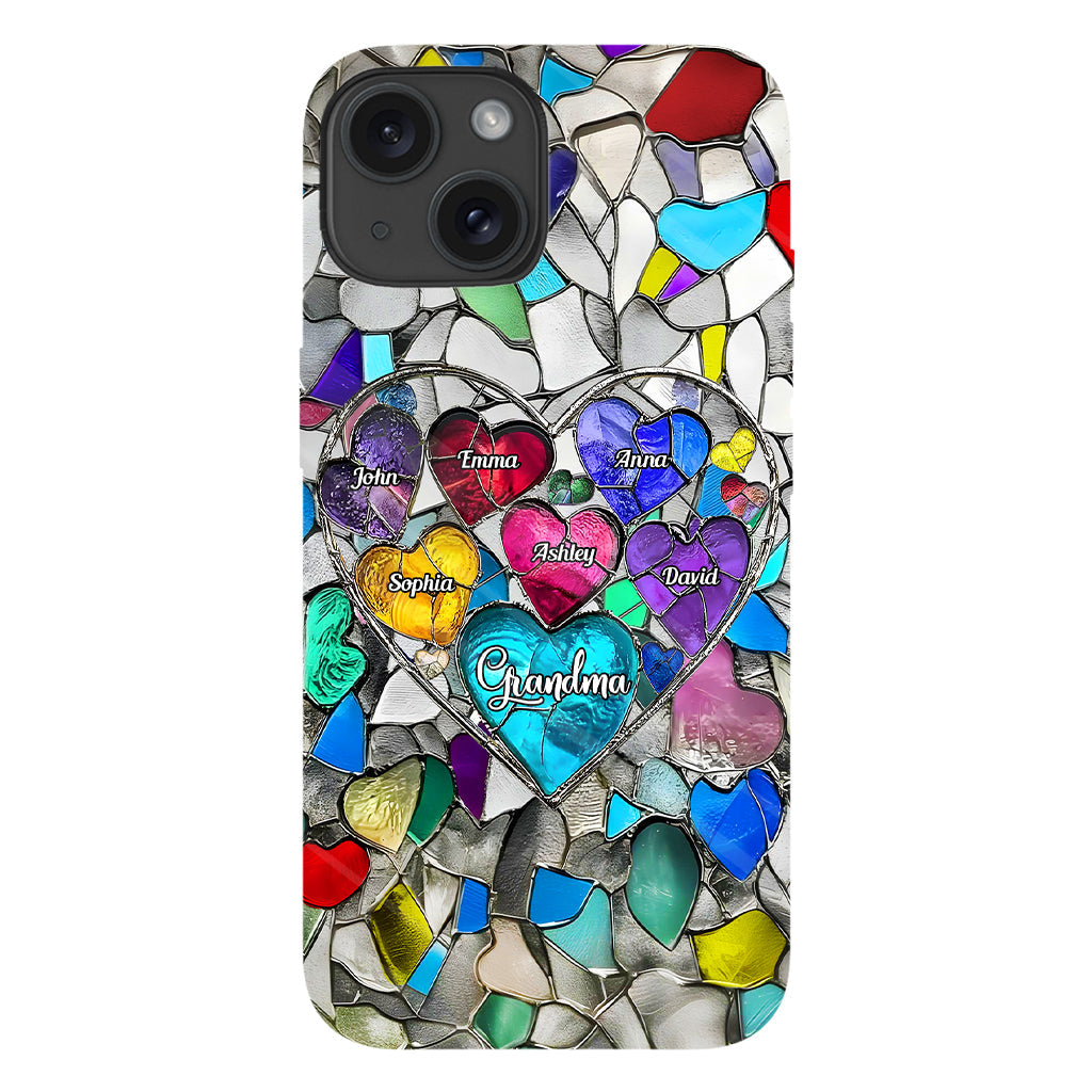 Grandma's Mom's Sweethearts - Personalized Grandma Full Print Phone Case