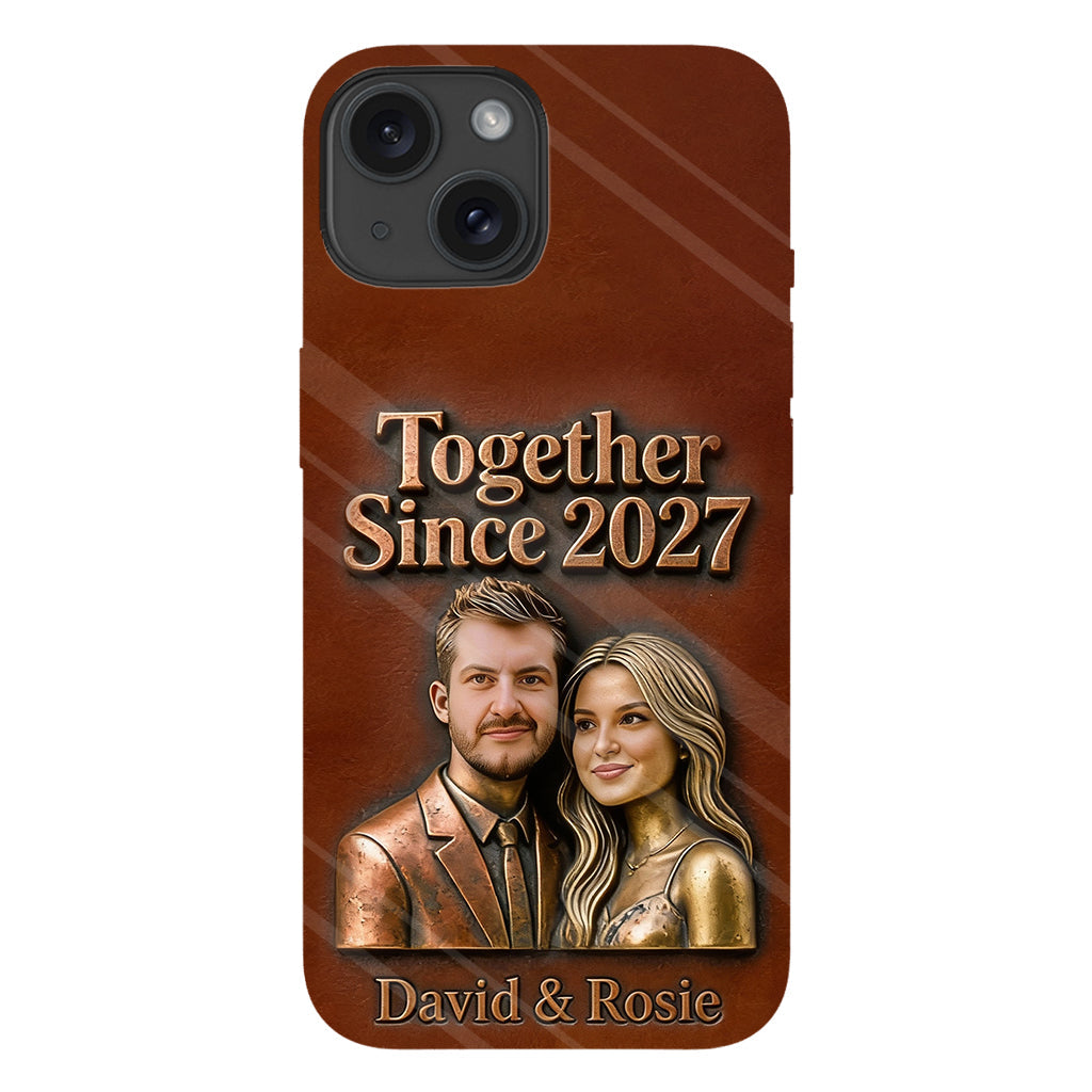 Ensemble depuis toujours - Coque de téléphone personnalisée avec photo pour couple - Impression intégrale