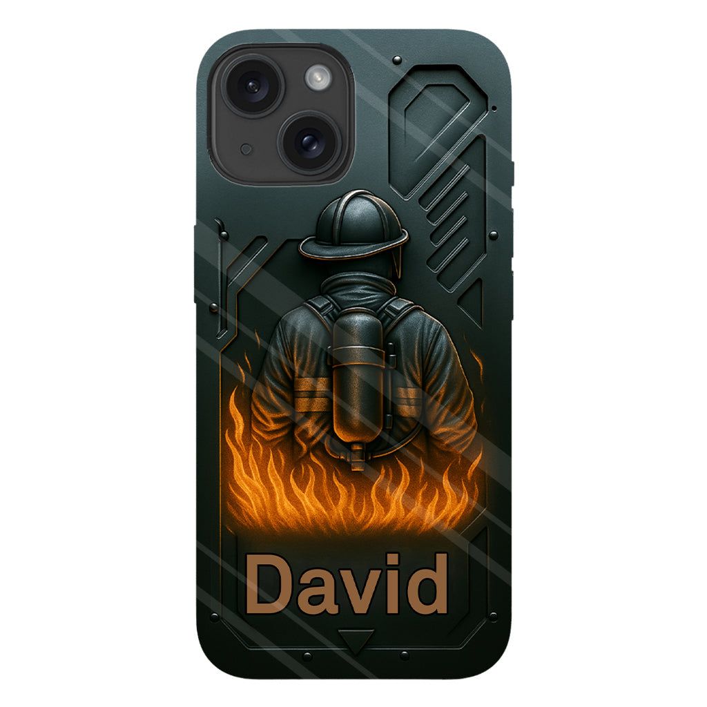 The Strone One - Personalized Firefighter Full Print Phone Case