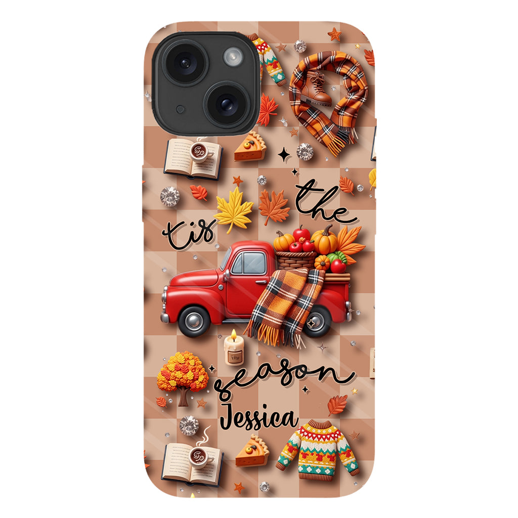 C'est la saison ! - Coque de téléphone personnalisée avec imprimé intégral automnal